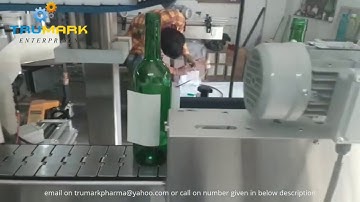 Front & Back bottle labeling machine for wine Bottles