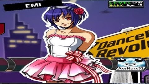Dance Dance Revolution X - Character Emi AC - DDR BG Video for StepMania