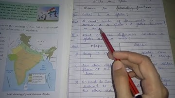 Maps & Globe, Class - 4 (Social Studies),  Exercise.