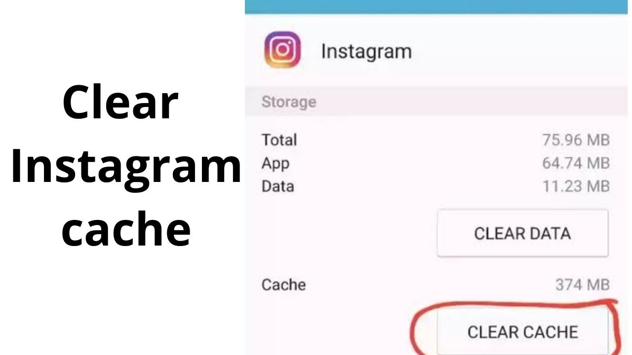 How to clear Instagram cache on android 9
