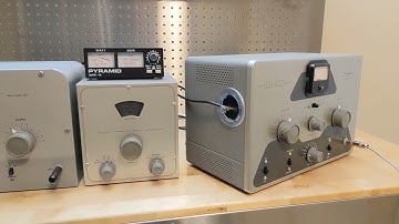 Demonstration of the Heathkit DX-20 Amateur Transmitter with the VF-1 VFO