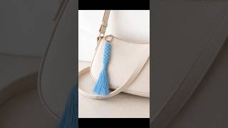 DIY Macrame Keychain💙 | Easy Tutorial #viral #shorts #viralshorts #macrame #diy #gifts #handmade