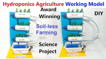 Hydroponics Agriculture Working Model (Smart) | Best Science Project for Exhibition 2025  howtofunda