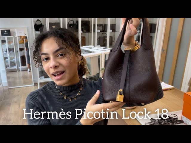 HERMES PICOTIN 18 REVIEW *is it worth it, what fits, wear and tear, would  buy again?* FashionablyAMY 