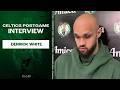 Derrick White REACTS to Game 7 Loss | Celtics vs 76ers Game 7 Postgame