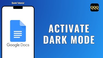 How to Activate Dark Mode in Google Docs