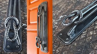 Making a Steel Knot Metal Handle - Rebar Industrial Style Handle - Rebar Art Welding Project by Gavin Clark DIY 17,742 views 3 months ago 25 minutes