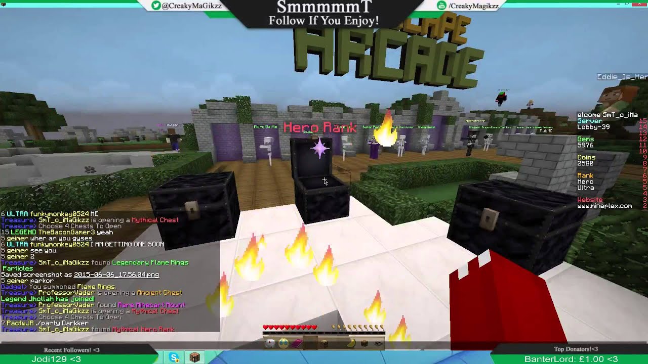Getting A Hero Rank On Mineplex!! - YouTube