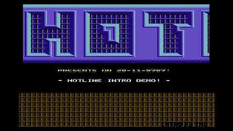 Demo - Intro Demo  by Hotline ! Commodore 64 (C64)