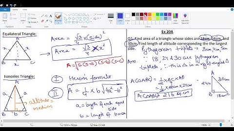 Class 9 Area & Perimeter of Plane Figures Ex 20 A (part 1 of 3)