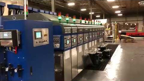 Top and Bottom Flexo Printer Slotter Rotary Die Cutter inline Folder Gluer