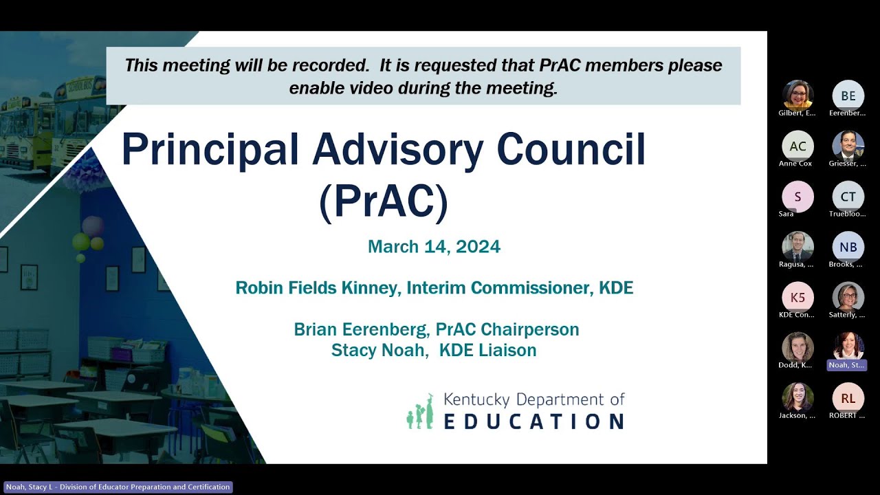 Principals Advisory Council Meeting March 14 2024 YouTube Principals Advisory Council Meeting March 14 2024 YouTube