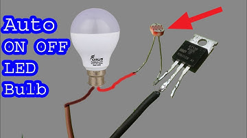 How to make 230V auto ON OFF LED light bulb, diy dark sensor