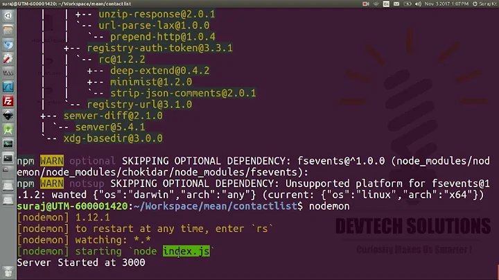 Nodemon : command not found solution in ubuntu linux