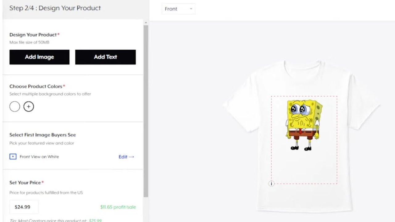 Design a free tshirt! How to make a FREE TSHİRT at Teespring? Earn
