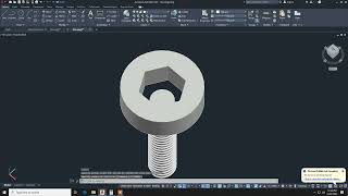 SOCKET HEAD CAP SCREW IN #AUTOCAD 2023 by MR HOW CAD 128 views 1 year ago 7 minutes, 23 seconds