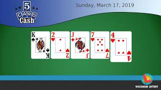 WI Lottery DailyLotto_5CC 03/17/2019