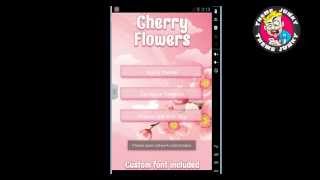 GO Keyboard Cherry Flowers Theme screenshot 4