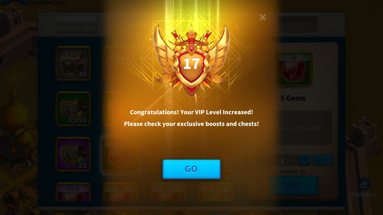 Rise of kingdoms - Getting VIP 17 + Maxed Out Monthly Special Offer ...