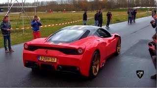 Check out a couple of ferrari 458's in action! 458 spider, italia and
speciale.. it's all here! the exhaust sound just never gets...