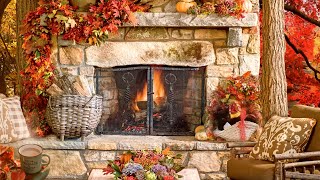 AUTUMN AMBIENCE: Outdoors Fireplace 🍁 Thanksgiving by Blissful Dreams 14,046 views 2 years ago 3 hours