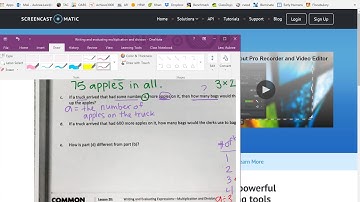 Multiplication and Division Evaluating and Writing Expressions