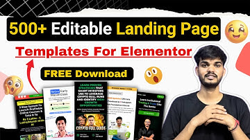✨ 500+ Free High-Converting Landing Page Templates (Download Now!) |🚀Landing Page Templates Free