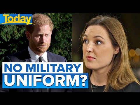 Questions over whether Prince Harry will wear military uniform to Queen's funeral | Today Australia