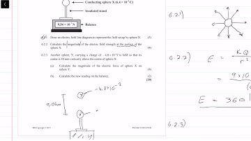 Matric IEB Physics Paper 1 Supplementary Exam 2015 |Question 6 | Fields