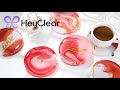 💘 Valentine's Day Killer Handmade Gift! Romantic Resin Coasters✨