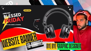 Create Professional Website Banners with Canva | Quick Tutorial || In 10 minutes