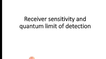 Receiver sensitivity and quantum limit of detection