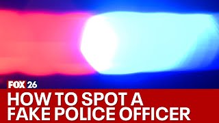 Sheriff explains how to spot a fake police officer and what to do