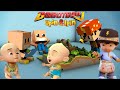 Boboiboy Kecil Bertemu Dengan Upin Ipin Bocil di Kampung Durian Runtuh