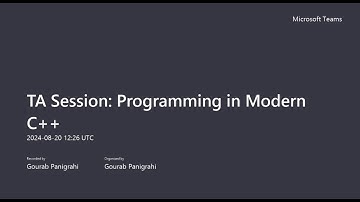 Programming in Modern C++ - Week 4 (NPTEL TA Sessions)