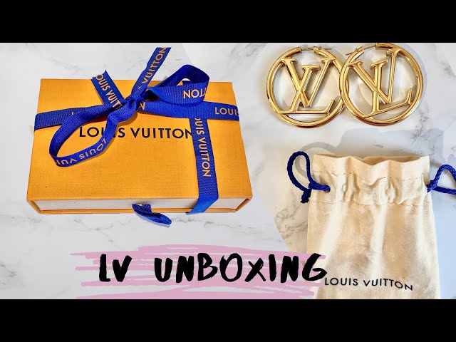 LOUIS VUITTON LOUISE HOOP EARRINGS #lv #louisvuitton #shopping #unbox