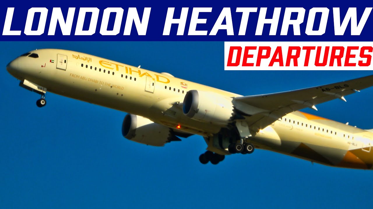 LONDON HEATHROW PLANE SPOTTING 2020 | Departures