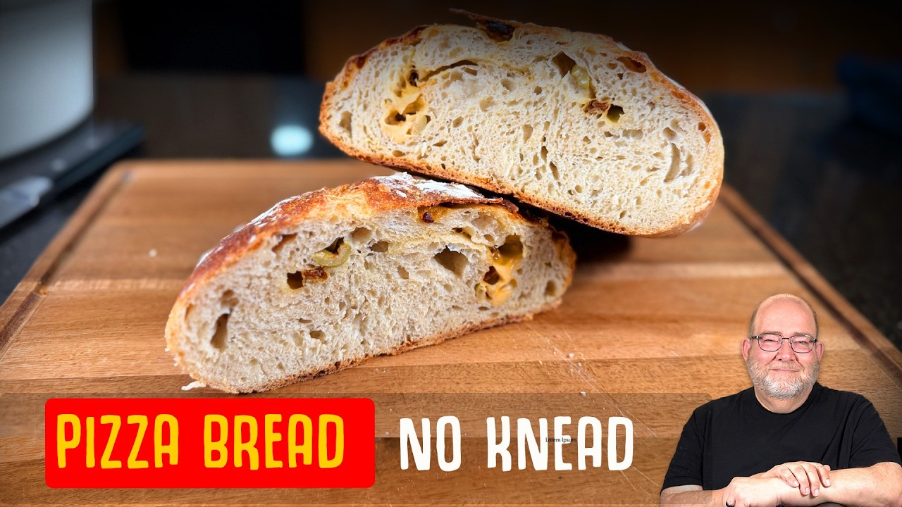 No-Knead Pizza Bread – Crispy, Artisan Style