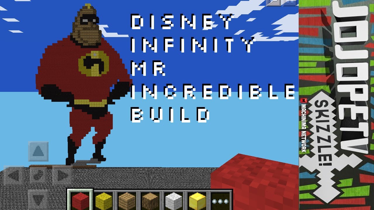 Mr Incredible Disney Infinity Minecraft Pocket Edition Speed Build ...