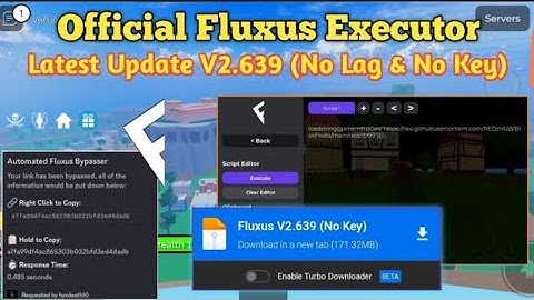 Official Fluxus Executor V2.639 (No Lag & No Key) | Download & Key Bypass Latest Fluxus [Roblox]