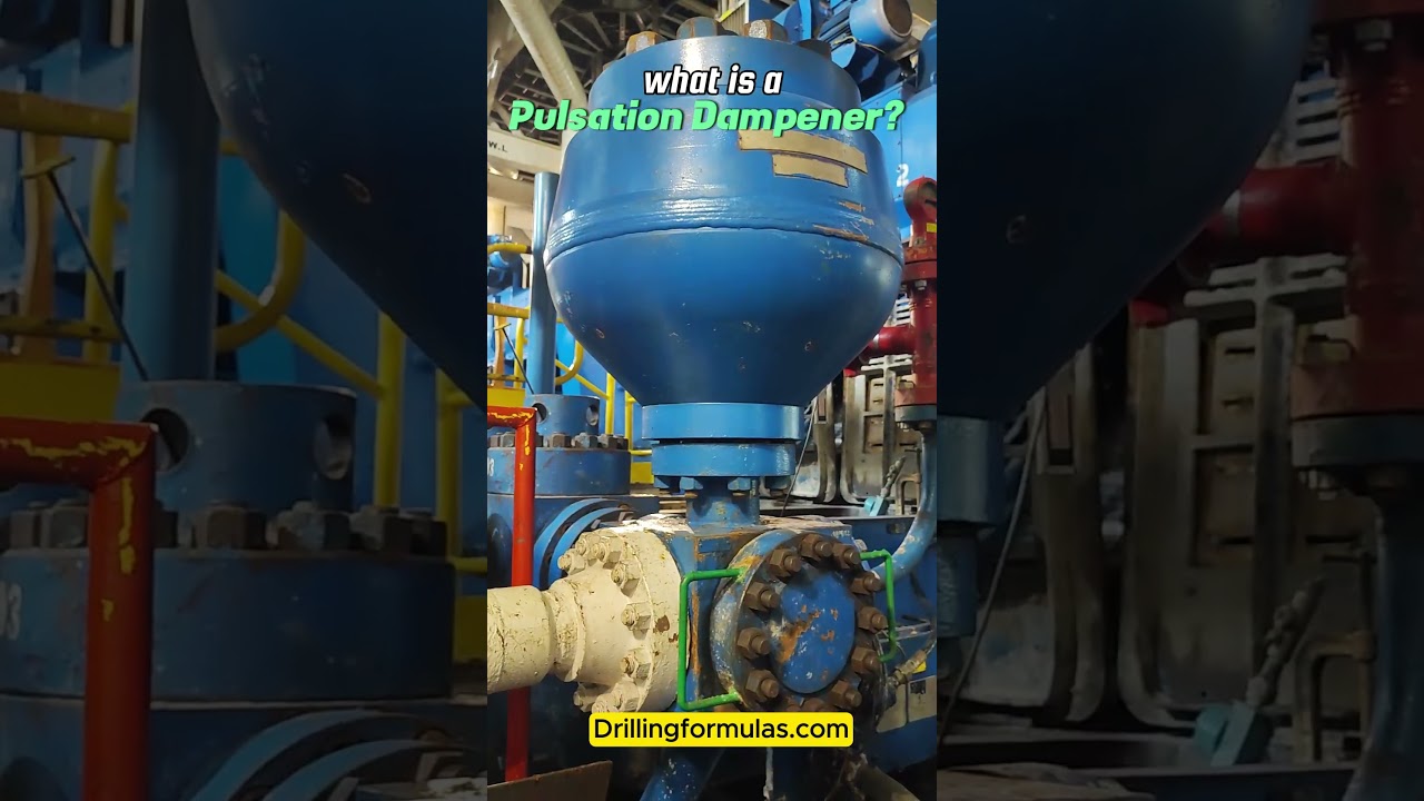 What is a pulsation dampener in a mud pump?