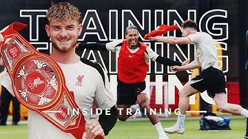 Inside Training: GOALS GALORE & a WWE Title for the final session of the Season