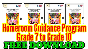 Homeroom Guidance Program Grade 7-10 FREE DOWNLOAD