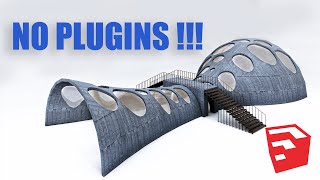 How to make complex shapes in SketchUp | WITHOUT PLUGINS | 2020 | Geo Creations