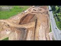 Vidéo par drone de l’échangeur de Saint Sébastien de Morsent sur la déviation d’Évreux