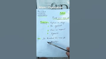 Idioms | Usage | The Best Idioms | Commonly Used | English ICS || CSS Exam