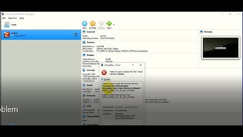 How to fix Failed to open a session for the virtual machine ||Failed  internal network