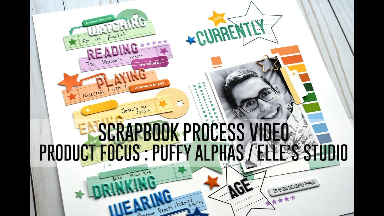 How to Easily Apply Self-Adhesive Letters to a Scrapbook Layout – Sunday L  Designs.com
