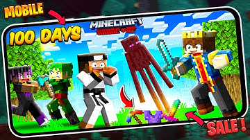 100 Days But MOBS DROP OP ITEMS In Hardcore Minecraft 😰
