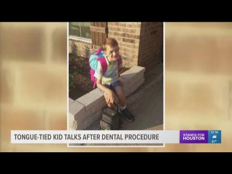 Tongue tied boy speaks in full sentences minutes after dental procedure